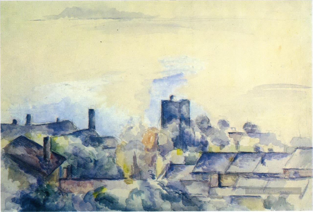 Toitures à L Estaque Paul Cézanne Peintures à l'huile